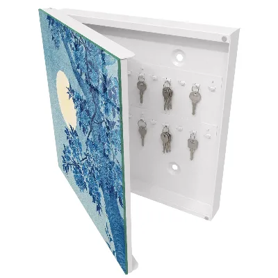 Key box for wall Moonlit night