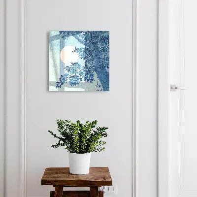 Wall-mounted key box moonlit night design
