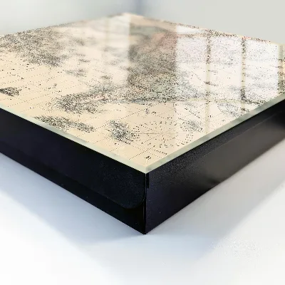 Wall mounted key box world map design