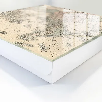 Wall mounted key box World map