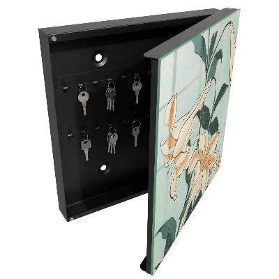 Key box for wall Subtle lilies