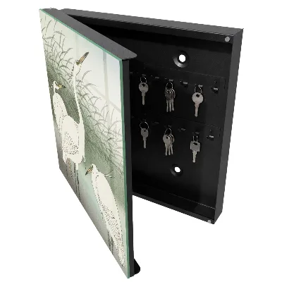 Key cabinet Herons and grasses
