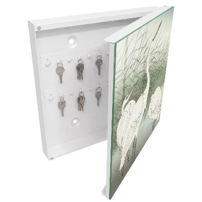 Key cabinet Herons and grasses