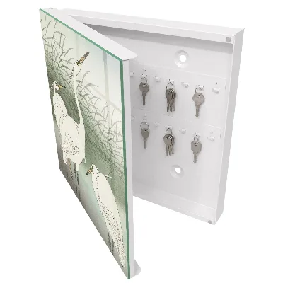 Key cabinet Herons and grasses