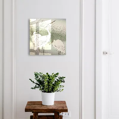 Key cabinet Herons and grasses