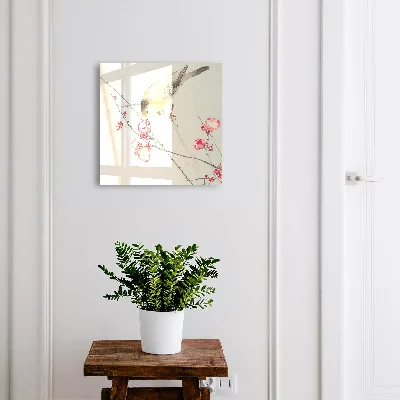 Key box for wall Little bird and flowers