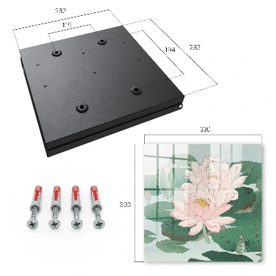 Key cabinet Water lilies