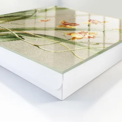 Wall-mounted key box climbing flowers design