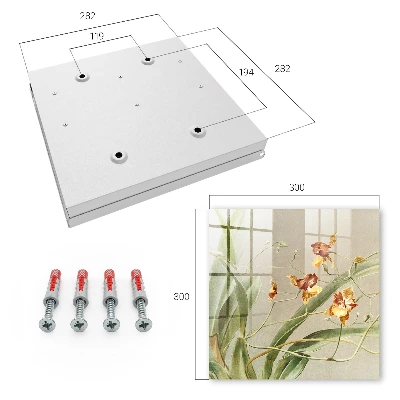 Wall-mounted key box climbing flowers design