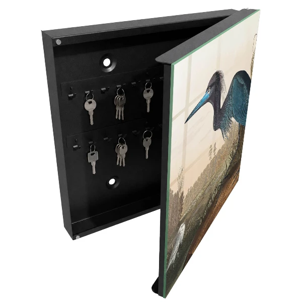 Wall mounted key box Exotic bird
