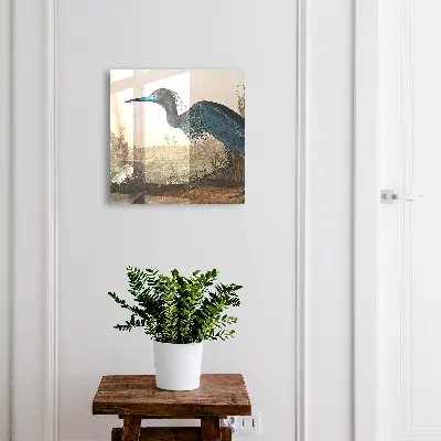 Wall mounted key box Exotic bird