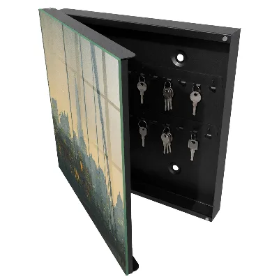 Key box for wall City sunset
