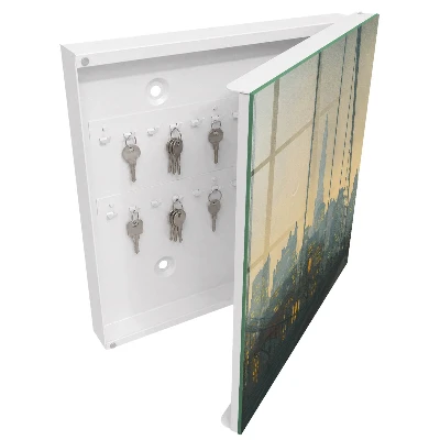 Key box for wall City sunset