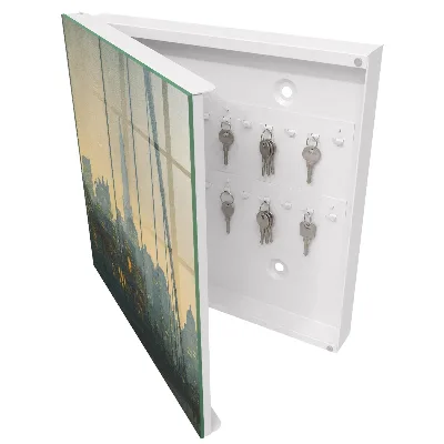 Key box for wall City sunset