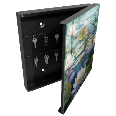 Wall mounted key box Water flowers