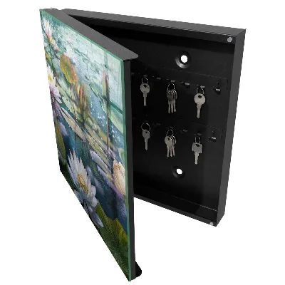 Wall mounted key box Water flowers
