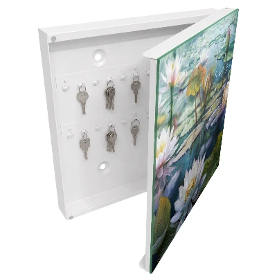 Wall mounted key box Water flowers