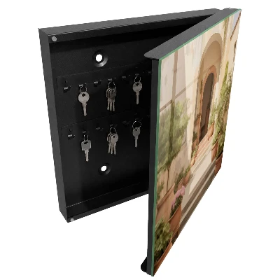 Wall mounted key box Rustic garden