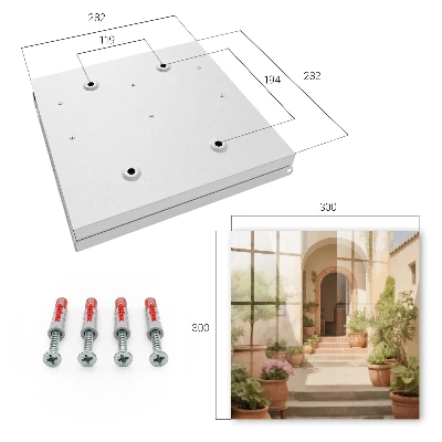 Wall mounted key box Rustic garden