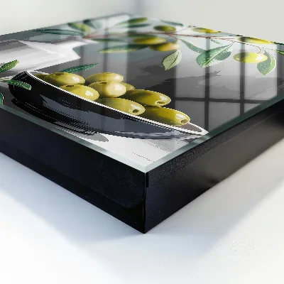 Key box for wall Olive green