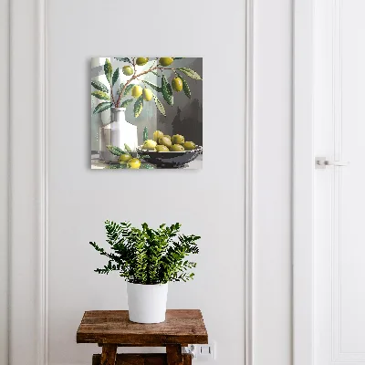 Key box for wall Olive green