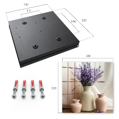 Key cabinet Flowers in a vase
