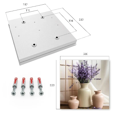 Key cabinet Flowers in a vase
