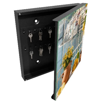 Wall mounted key box Holiday scenery
