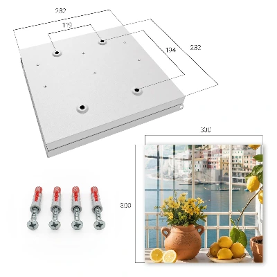 Wall mounted key box Holiday scenery