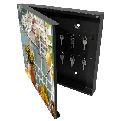 Wall mounted key box Holiday scenery