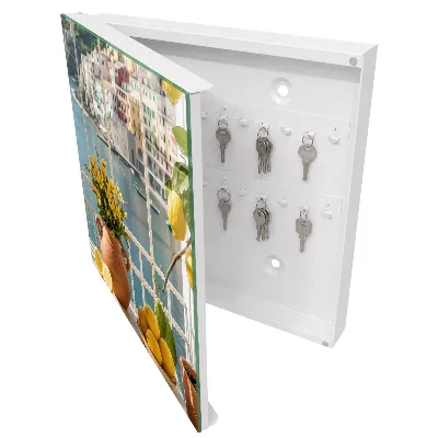 Wall mounted key box Holiday scenery