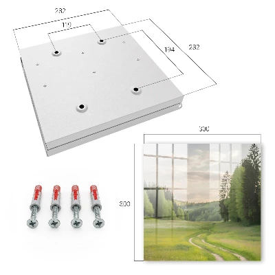Key box for wall Idyllic landscape