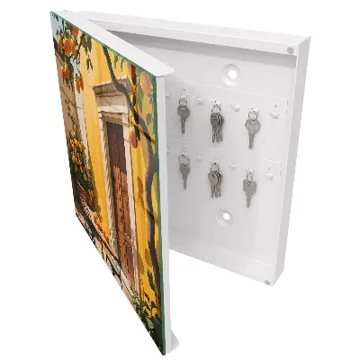 Wall mounted key box Orange patio