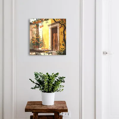Wall mounted key box Orange patio