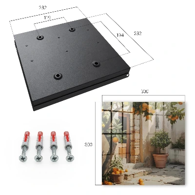 Wall mounted key box Orange garden