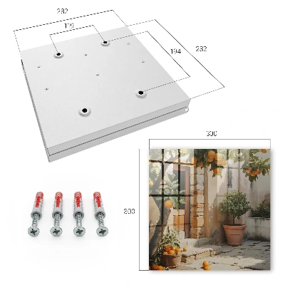 Wall mounted key box Orange garden