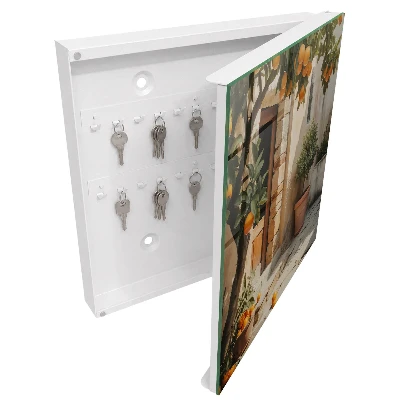 Wall mounted key box Orange garden