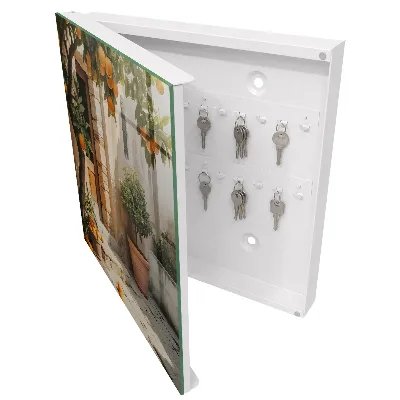 Wall mounted key box Orange garden