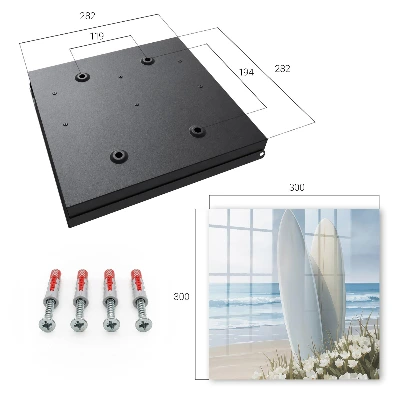 Wall mounted key box Beach relaxation
