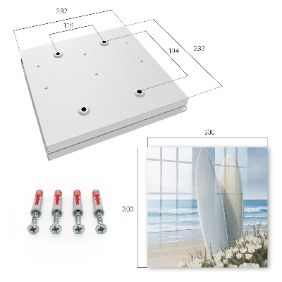 Wall mounted key box Beach relaxation