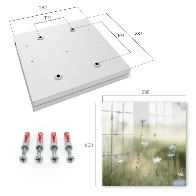 Wall mounted key box Delicate flowers