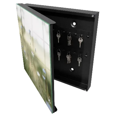 Wall mounted key box Delicate flowers