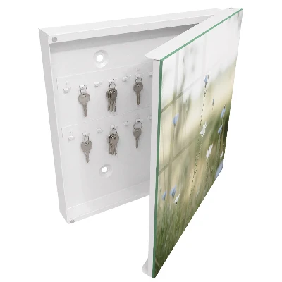 Wall mounted key box Delicate flowers