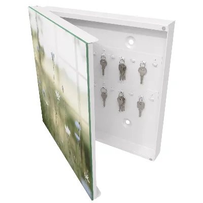Wall mounted key box Delicate flowers