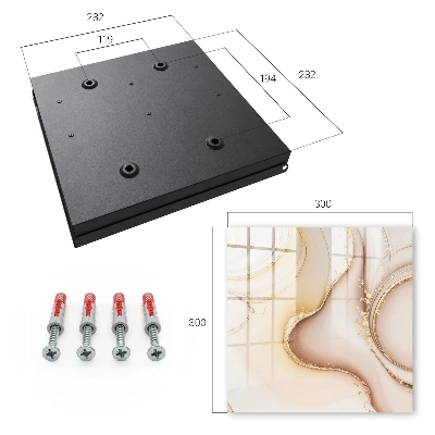 Key box for wall Beige waves