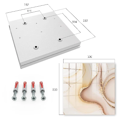 Key box for wall Beige waves