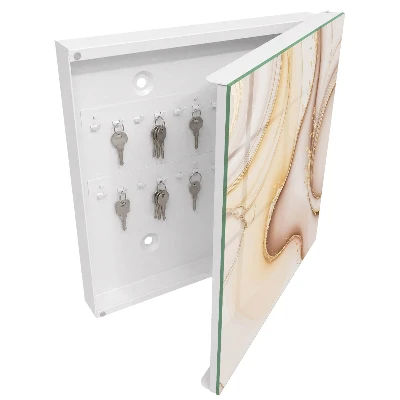 Key box for wall Beige waves