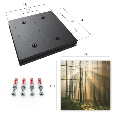 Wall mounted key box Forest light