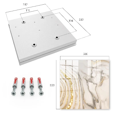 Key cabinet Marble veins