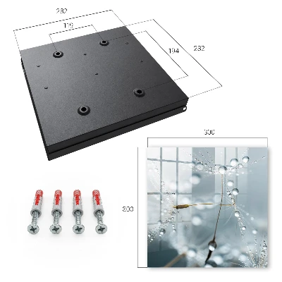 Key box for wall Dew drops